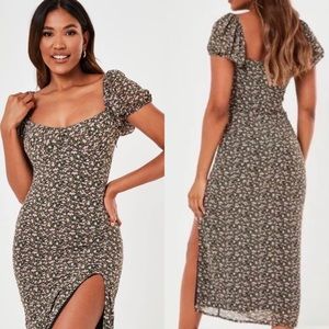 Floral Milkmaid dress